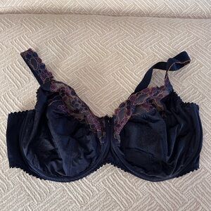 PrimaDonna Madison Underwire Bra. Purple and gold lace details. Dark romantic.